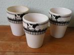 Bekers, koeien, 3 stuks. Vintage., Ophalen of Verzenden, Huis en Inrichting