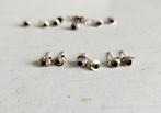 Edelsteen oorknopjes Onyx 2mm 925 zilver 4xster 6xhart 1xro, Zwart, Nieuw, Ophalen of Verzenden, Met edelsteen