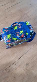 Kinderkoffer dino's., Sieraden, Tassen en Uiterlijk, Koffers, Gebruikt, Hard kunststof, Minder dan 50 cm, Minder dan 35 cm