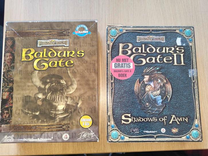 Baldurs Gate 1 en 2. Boxed compleet., Spelcomputers en Games, Games | Pc, Gebruikt, Role Playing Game (Rpg), 1 speler, Vanaf 3 jaar