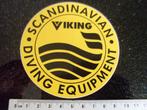 sticker viking logo scandinavian diving equipment, Verzamelen, Stickers, Verzenden, Zo goed als nieuw, Merk