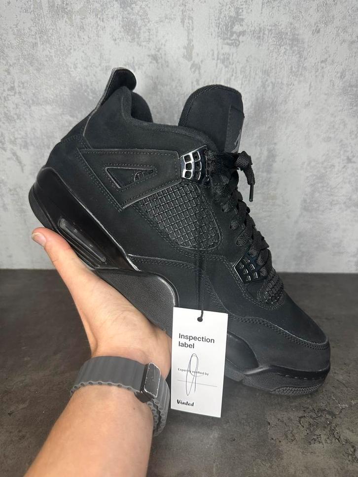 Jordan 4 Retro Black Cat | Origineel met doos, Kleding | Heren, Schoenen, Zo goed als nieuw, Zwart, Ophalen of Verzenden