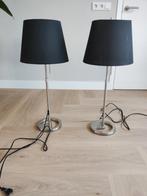 2 mooie zwarte tafellampen, Ophalen, Zo goed als nieuw, 75 cm of meer