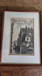 Oude Stad Tekening - Gesigneerd 1910, Ophalen