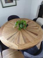 PTMD Eettafel van iepenhout. 120 cm rond, Huis en Inrichting, Ophalen, Rond, Zo goed als nieuw, 100 tot 150 cm