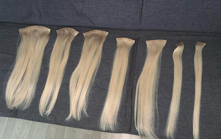 Clip in haar extensions 160 gram, Sieraden, Tassen en Uiterlijk, Uiterlijk | Haarverzorging, Nieuw, Pruik of Haarverlenging, Ophalen of Verzenden