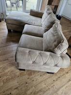 Gratis Hoekbank - Stof, Huis en Inrichting, Banken | Bankstellen, Ophalen, 250 tot 300 cm, Gebruikt, 100 tot 125 cm