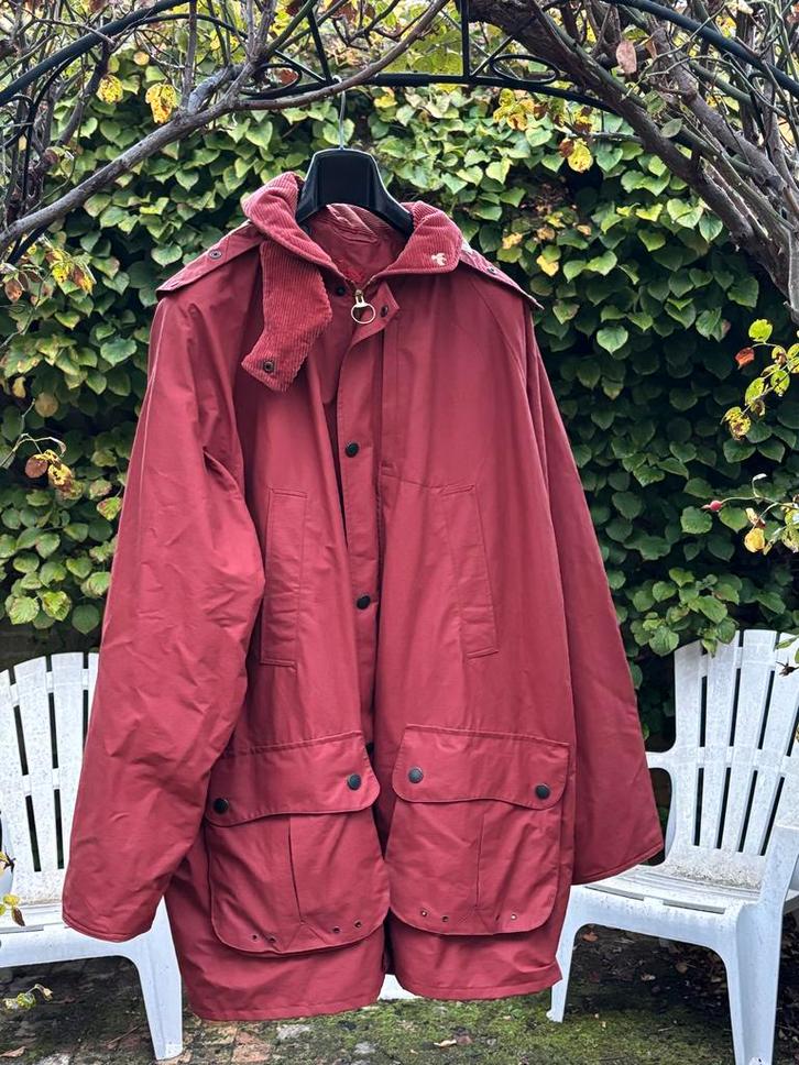 John Partridge Wax Jacket Stone Red 3XL 4XL, Kleding | Heren, Jassen | Zomer, Zo goed als nieuw, Overige maten, Rood, Ophalen of Verzenden