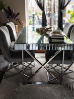 Salontafel & Eettafel set, Huis en Inrichting, Tafels | Eettafels, Gebruikt, 100 tot 150 cm, Glas, Modern