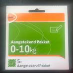 Compleet boekje 5 aangetekend pakketzegels 10 kg PostNL, Verzenden, Na 1940, Postfris