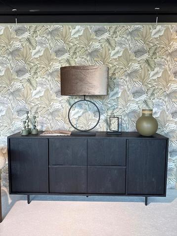 Zwart Mangohouten Dressoir - Showroommodel beschikbaar voor biedingen