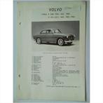 Volvo P1200 P121 P122S Vraagbaak losbladig 1960-1964 #2 Nede, Boeken, Auto's | Boeken, Ophalen of Verzenden, Gelezen, Volvo