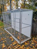 Aluminium voliere, Dieren en Toebehoren, Vogels | Hokken en Kooien, Ophalen, Zo goed als nieuw, Aluminium, Volière