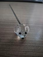 Kristallen Muis Swarovski - 3 x 2.2 cm excl staart  3,5 cm, Verzamelen, Ophalen of Verzenden, Zo goed als nieuw, Figuurtje