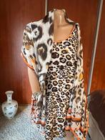 BANDOLERA jurk en sjaal maat m zgan, Kleding | Dames, Jurken, Maat 38/40 (M), G, Beige, Ophalen of Verzenden