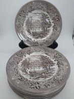 8 prachtige Castle gebaksbordjes English Ironstone Tableware, Ophalen of Verzenden