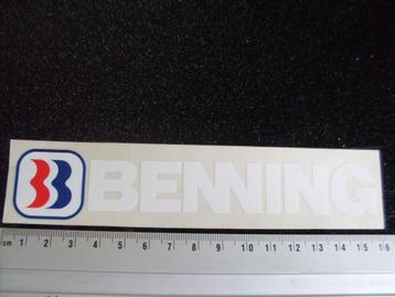 ruit sticker benning logo beschikbaar voor biedingen