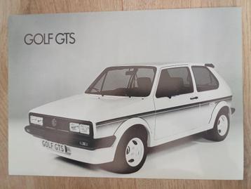 VW Golf GTS leaflet uit 1983 beschikbaar voor biedingen