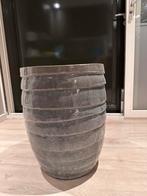 Grote geglazuurde bloempot, Tuin en Terras, Bloempotten, Ophalen, 40 cm of meer, Rond, Zo goed als nieuw