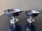 Verzilverde schaaltjes - Set van 2, Ophalen of Verzenden