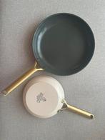 BK pannenset Sublime Cream White 20 en 28 cm koekenpan, Ophalen, Nieuw, Aluminium, Koekenpan of Braadpan