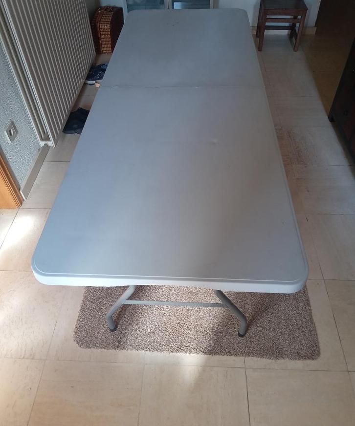 stevige inklapbare markttafel / campingtafel, Caravans en Kamperen, Kampeermeubelen, Zo goed als nieuw, Campingtafel, Ophalen