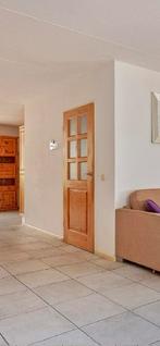 Mooie houten opdekdeur 201.5 x 83 linksdraaiend, Doe-het-zelf en Verbouw, Deuren en Horren, Ophalen of Verzenden, Zo goed als nieuw