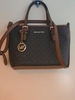 Michael kors Handtas Brown/cognac Mk logo's, Ophalen of Verzenden, Zo goed als nieuw, Bruin, Handtas
