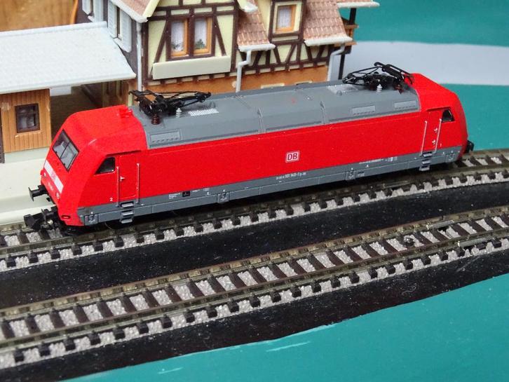 Fleischmann 931403-1 BR101 digitaal, Hobby en Vrije tijd, Modeltreinen | N-Spoor, Zo goed als nieuw, Locomotief, Gelijkstroom