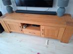 Houten TV Meubel, Ophalen, 100 tot 150 cm, Eikenhout, Zo goed als nieuw