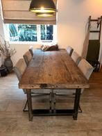 Landelijke eettafel, Huis en Inrichting, Tafels | Eettafels, Ophalen, 200 cm of meer, 50 tot 100 cm, Zo goed als nieuw