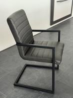 Grijze stoelen leenbakker, Huis en Inrichting, Stoelen, Ophalen, Gebruikt, Grijs