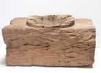 houten vijzel VZ1 landelijk stoer oud schaal bak decoratie, Ophalen of Verzenden