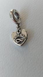 Originele Pandora bedel hartje infinity forever friends, Ophalen of Verzenden, Zo goed als nieuw, Zilver, Pandora