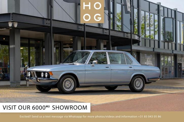 BMW E3 3.0 Li (bj 1977, automaat), Auto's, Oldtimers, Bedrijf, Te koop, BMW, Benzine, Sedan, Automaat, Origineel Nederlands, Blauw