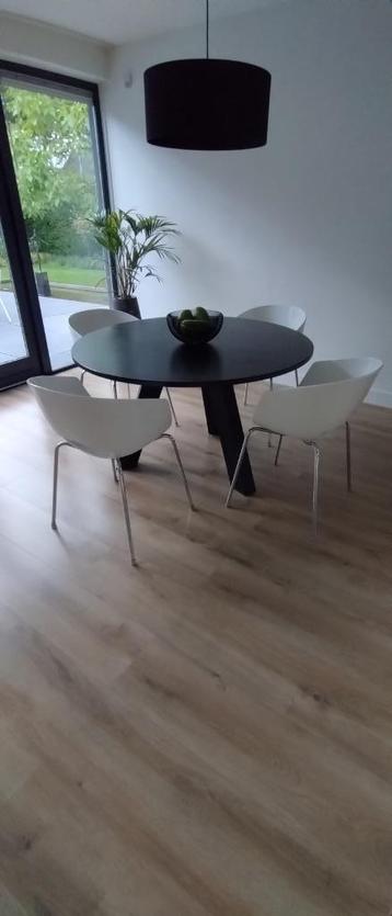 eetkamer, tafel, stoelen en lamp  beschikbaar voor biedingen