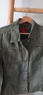 ESPRIT LINNEN JEANS JASJE MT S LEGERGROEN, Ophalen of Verzenden, Zo goed als nieuw, Maat 36 (S), Groen