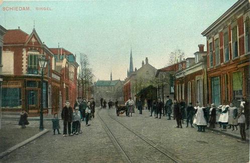 (388-510-015) Schiedam Singel, Verzamelen, Ansichtkaarten | Nederland, Zuid-Holland, Verzenden