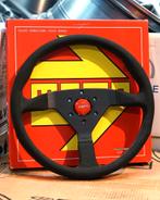 Momo Montecarlo 350mm Zwart Rood Leder stuur sportstuur