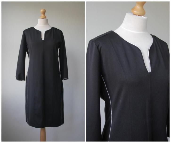 Stella Moretti - hele mooie elegante jurk / zwart / maat L, Kleding | Dames, Jurken, Zo goed als nieuw, Maat 42/44 (L), Zwart