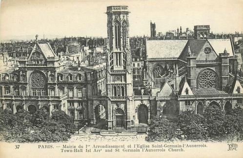 (376-195-015) Paris Mairie du Ier Arrondissement, Verzamelen, Ansichtkaarten | Buitenland, Frankrijk, Verzenden