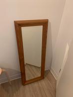 Spiegel met houten frame, Minder dan 100 cm, Minder dan 50 cm, Rechthoekig, Zo goed als nieuw