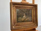 JW van Trirum, moeder eend met kuikens, Antiek en Kunst, Kunst | Schilderijen | Klassiek, Ophalen