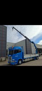 SCANIA R 410 .6X2 .20 T / M KRAAN ., Auto's, Vrachtwagens, Automaat, Euro 6, Scania, Blauw