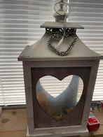 2 grote windlichten zonder kaarsen, Huis en Inrichting, Woonaccessoires | Kandelaars en Kaarsen, Ophalen, Gebruikt, Overige materialen