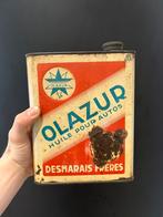 Olie blik olieblik oil can vintage olazur azur, Verzamelen, Ophalen of Verzenden, Zo goed als nieuw, Overige