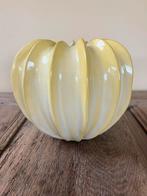 Ribbelvaas Des Pots, lichtgeel, 18 cm., Ophalen of Verzenden