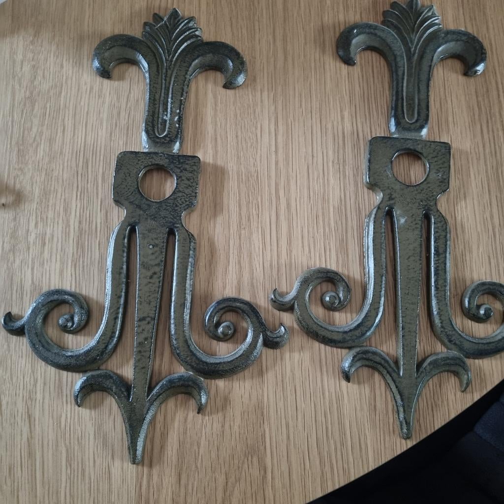 Mooie metalen wandhaken/versiering, Huis en Inrichting, Woonaccessoires | Kapstokken, Gebruikt, Wandhaken, Ophalen of Verzenden
