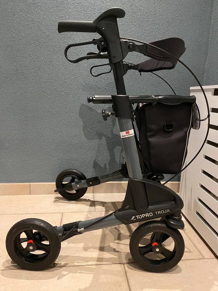 Topro Troja 2G - M - rollator met tas+rugband, Diversen, Rollators, Zo goed als nieuw, Lichtgewicht, Ophalen