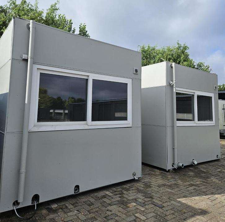 Kantoorunit, Bouw-schaftkeet, Woonunit, 6,20x3,07, Doe-het-zelf en Verbouw, Bouwketen en Schaftketen, Gebruikt, Ophalen